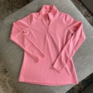 Like new Women’s Nike bright pink golf quarter zip